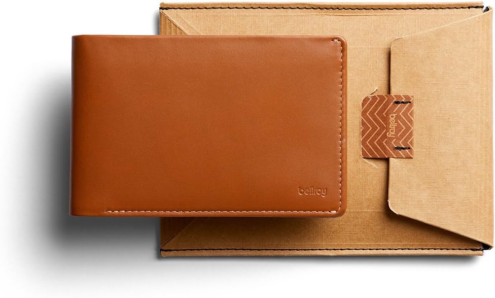  | Bellroy Travel Wallet (Slim Leather Passport Wallet, RFID Blocking, Organizes Travel Documents, Cash & Tickets, Holds 4-10 Cards, Includes Micro Pen) - Caramel - RFID | Passport Wallets