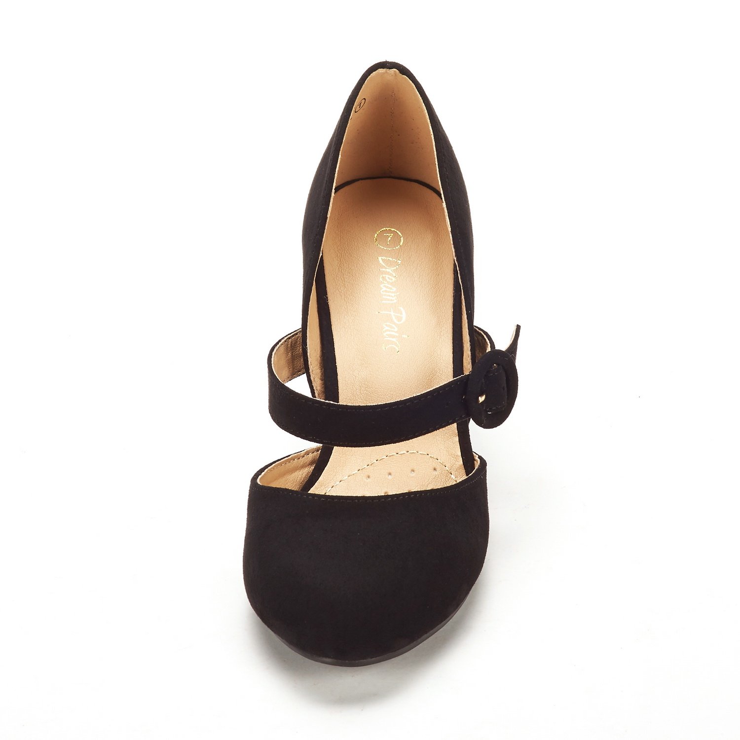 DREAM PAIRS Women's Charleen Black Suede Classic Fashion Closed Toe High Heel Dress Pumps Shoes Size 6.5 M US - Image 3