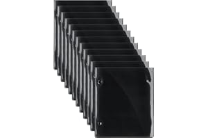 Outus 12 Pieces Flip Folder Pages Music Folder Marching Band 7.5 x 6.3 Inch Band Flip Choral Folders PVC Waterproof Double Sided Music Files Holder for Sheet (Double Side)