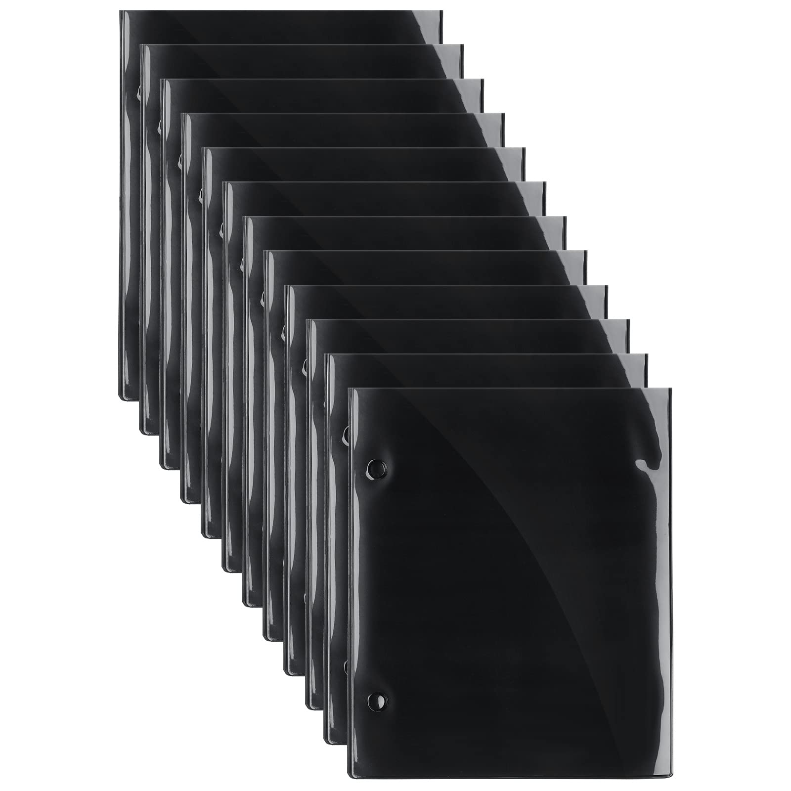 Photo 1 of Outus 12 Pieces Flip Folder Pages Music Folder Marching Band 7.5 x 6.3 Inch Band Flip Choral Folders PVC Waterproof Double Sided Music Files Holder for Sheet (Double Side)