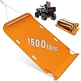 Yard Drag Sled - Duty Yard Mat with Pull Cable and