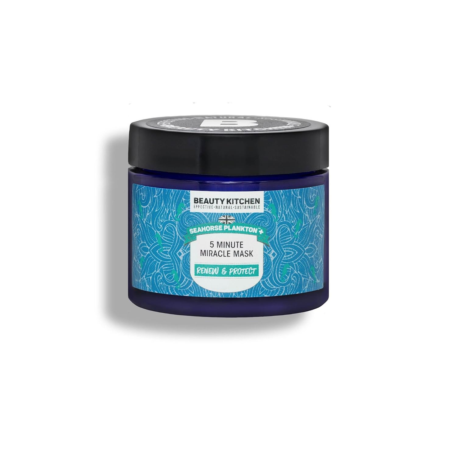Beauty Kitchen - Seahorse Plankton + 5 Minute Miracle Mask 60ml - Hydrating Facial Mask - Removes Impurities, Removes Redness & Promotes Collagen - Vegan/Cruelty Free โ image 1