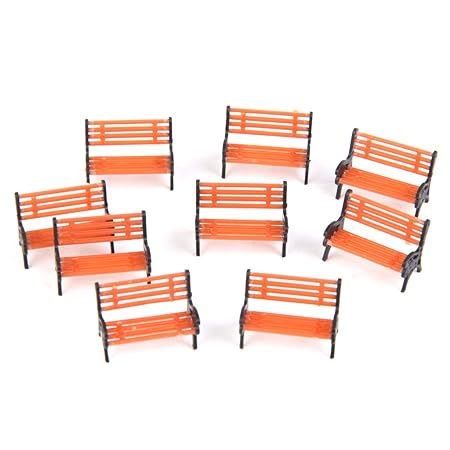 Generic 10pcs Toys Mini Dollhouse Bonsai Fairy Garden Landscape DIY Benches Size S