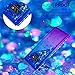 Tznzxm for Note 9 Case Glitter Floating Flowing Flexible TPU Gradient Quicksand Series Anti-Scratch Shockproof Bling Diamond Sparkly Defender Protective Case for Galaxy Note 9 Blue & Purple