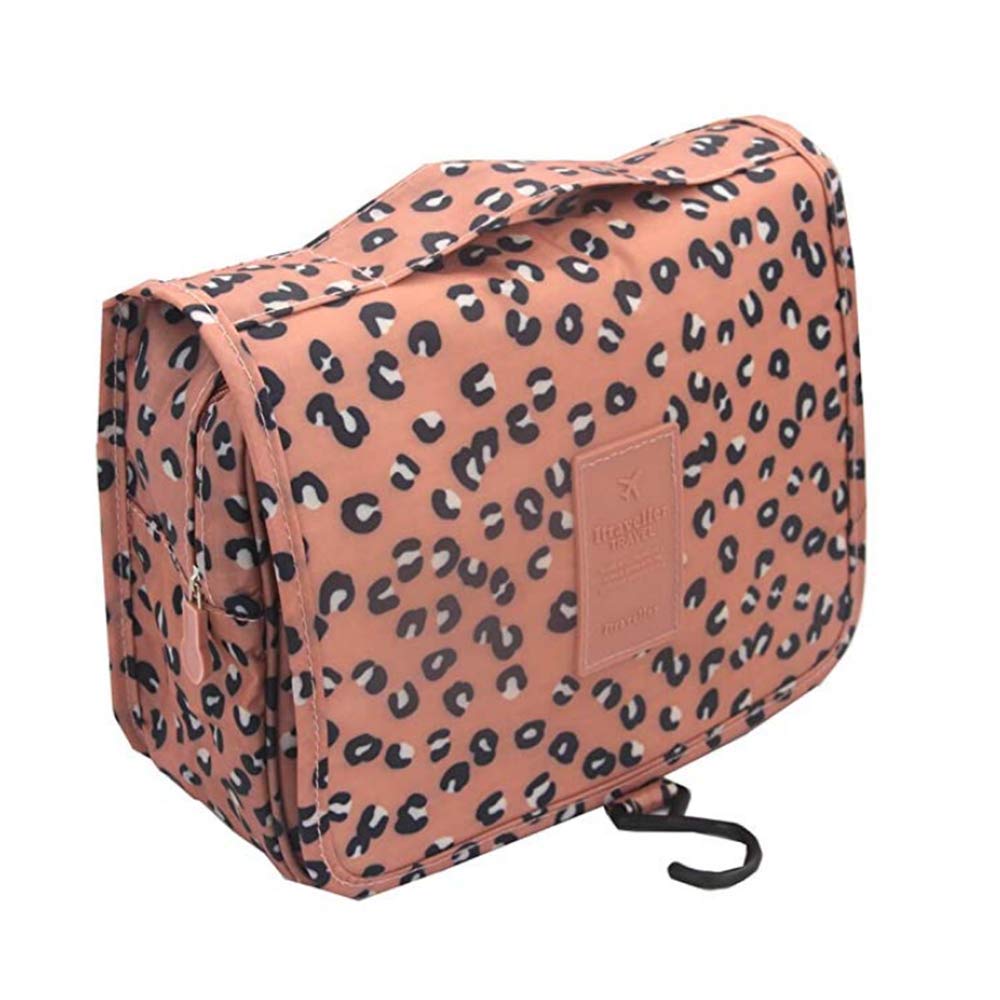 KAEHA SUN-42-30 Toiletry Bag Hook, Waterproof Cosmetic Bag Organizer for Travel Camping, Leopard