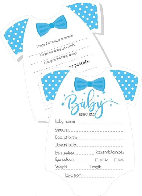 Amazon Com Goldeal Baby Predictions And Advice Cards For Baby Shower Game New Mom Dad Card Or Mommy Daddy To Be For Boy Babies New Parent Message Advice Book Pack Of 30