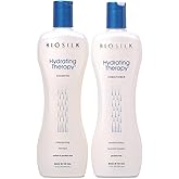 BioSilk Hydrating Therapy Shampoo & Conditioner, Replenishes Hair Moisture & Coarse Hair, Sulfate, Paraben, & Cruelty-Free, 12 Oz (2 Count)
