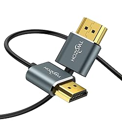 Twozoh Ultra-Thin Long HDMI to HDMI Cable