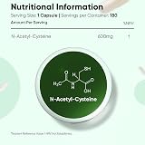 WeightWorld NAC N-Acetyl-Cysteine 600mg 180 Capsules Vegan Gluten-Free view 5