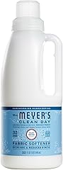 MRS. MEYER'S CLEAN DAY Liquid Fabric Softener, Infused with Essential Oils, Paraben Free, Rain Water Scent, 32 oz (32 Loads)