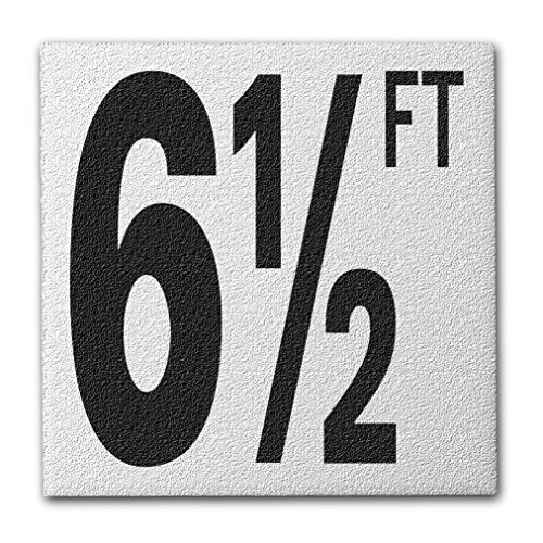 Ceramic Swimming Pool Deck Depth Marker 