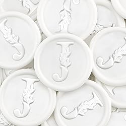 25Pcs White Wax Seal Stickers Handmade Vintage