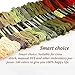 Homder Embroidery Thread Friendship Bracelet String - 100 Skeins Premium Rainbow Color Embroidery Floss, Crafts Floss, 100％Cotton