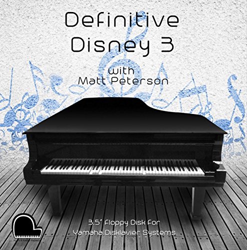 Definitive Disney 3 - Yamaha Disklavier Compatible Player Piano Music on 3.5" DD 720k Floppy Disk