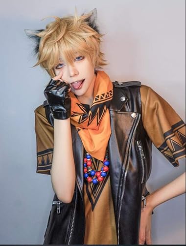 Amazon Ipareディズニー ツイステッドワンダーランド風 サバナクロー寮 ラギー ブッチ コスプレ衣装 手袋 マフラー付き 男性 S コスプレ 仮装 通販