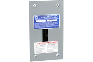 Square D by Schneider Electric HOM24L70FCP Homeline 70 Amp 2-Space 4-Circuit Indoor Flush Mou, Grey
