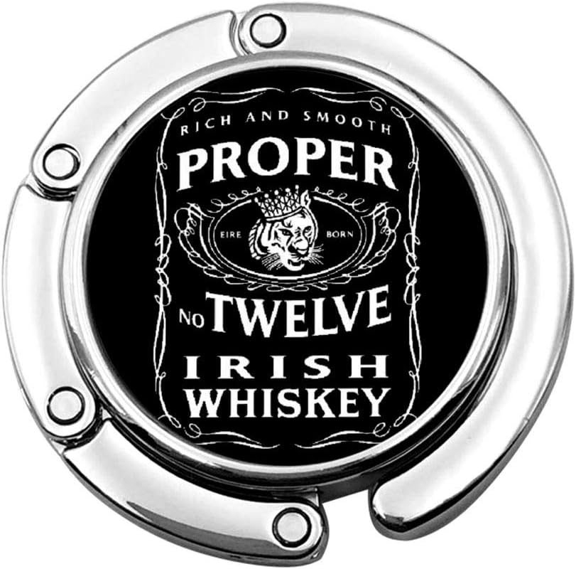 OHMGD Proper 12 Irish Whiskey McGregor Inspired Portable Purse Hook Folding Handbag Table Hanger Collection-Desk Hooks