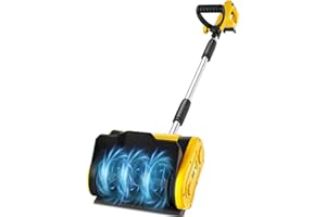 Rozlchar Cordless Snow Shovel Compatible for DeWALT 20V Battery(No Battery), Electric Snow Blower for Driveway with Telescopi