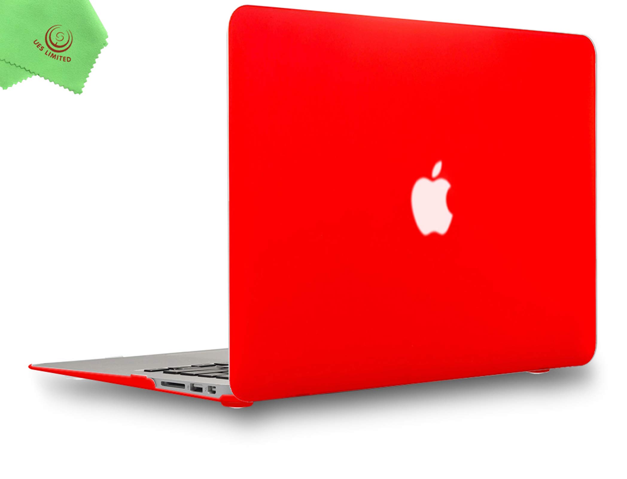 UESWILL Air 13 inch Case Smooth Touch Matte Hard Shell Case Cover Compatible with 2010-2017 MacBook Air 13 inch (Model A1466/A1369), Red