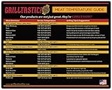 Large Meat Temperature Magnet Cooking Chart - USA Made - for Indoor or Outdoor Pit Masters, No More Over Cooked or Under Cooked Meats