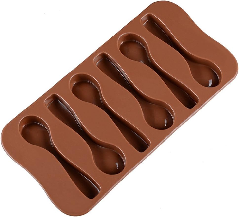 Joykith Chocolate Mold Silicone Spoon Baking Mold Chocolate Biscuit Candy Jelly DIY Mold Baking Tool Suitable for Candy Mold/Jelly Mold/soap Mold/Chocolate Mould /Cake Mold