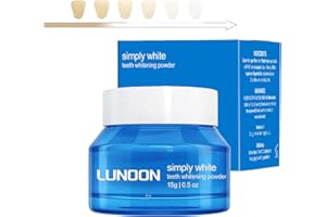 SKROSS LUNOON Magic Whitening Powder - Teeth Whitening Powder for Instant Stain Removal, Enamel-Safe Formula, Deep Cleaning & Fresh Breath, Easy to Use for Long-Lasting Whitening Results