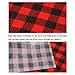 Aneco 18 x 12 Inch Cloth Fabric Buffalo Plaid Black and Red Plaid Adhesive Heat Transfer Sheets, 2 Sheet
