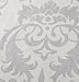 Amazon Brand – Pinzon Paris Printed Egyptian Cotton Sateen 3 Piece Duvet Set - King, Light Gray, Filigree