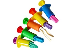 Shakven Ensemble de pâte à modeler | Seringue colorée pour apprendre la pâte à modeler | pour enfants, maison, voyage, chambr