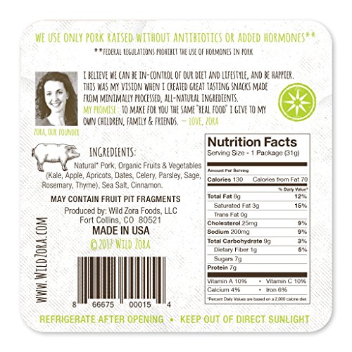 Wild Zora - Meat & Veggie Bars - Variety (7-Pack) Includes Lamb, Turkey, two flavors of Pork, BBQ, C - //coolthings.us