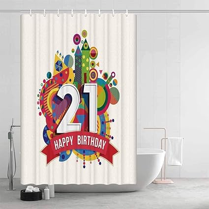 Amazon Com Yoliyana 21st Birthday Decorations Comfortable Shower