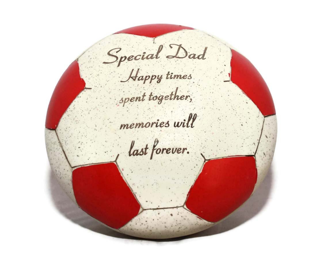 David Fischhoff Special Dad Red Football Graveside Ornament