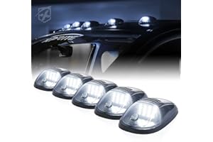 Xprite Cab Roof 16 LED Clearance Light, Rooftop Lens Marker Running Lights Compatible with Trucks Pickup Ford F150 Dodge Ram 