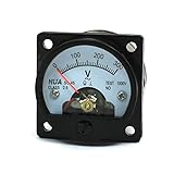 uxcell AC 0-300V Round Analog Dial Panel Meter