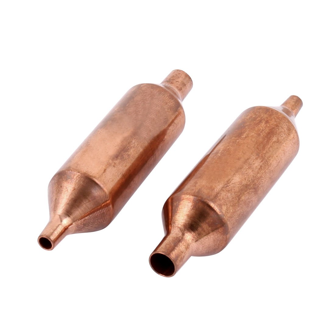 Sourcingmap 2 Pcs Copper Tone Tube Shape Air Conditioner Fridge Dry Filter 77mm Long