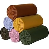 ZYFZCYBL Fleece Throw Blanket Blankets Bulk 6 Pack Soft Lightweight for Cozy Polar Fleece 50 x 60 Solid Pet-Friendly Colorful Bed Sofa Couch Fleece Fabric Travel Wedding Gift（Assorted 3）