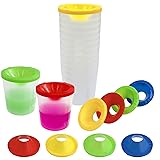 No Spill Paint Cups, 12pcs Paint Cups with Lids for