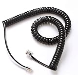 Telephone Cord, Phone Cord,Handset Cord, Black, 2