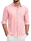 COOFANDY Men's Wrinkle Free Dress Shirts Long
