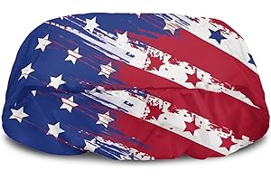 JOAIFO American Flag Winch Cover 12000 LB UV Protection Off-Road Winch Cover Water Resistant Winch Accessories for Trucks SUV Outdoor