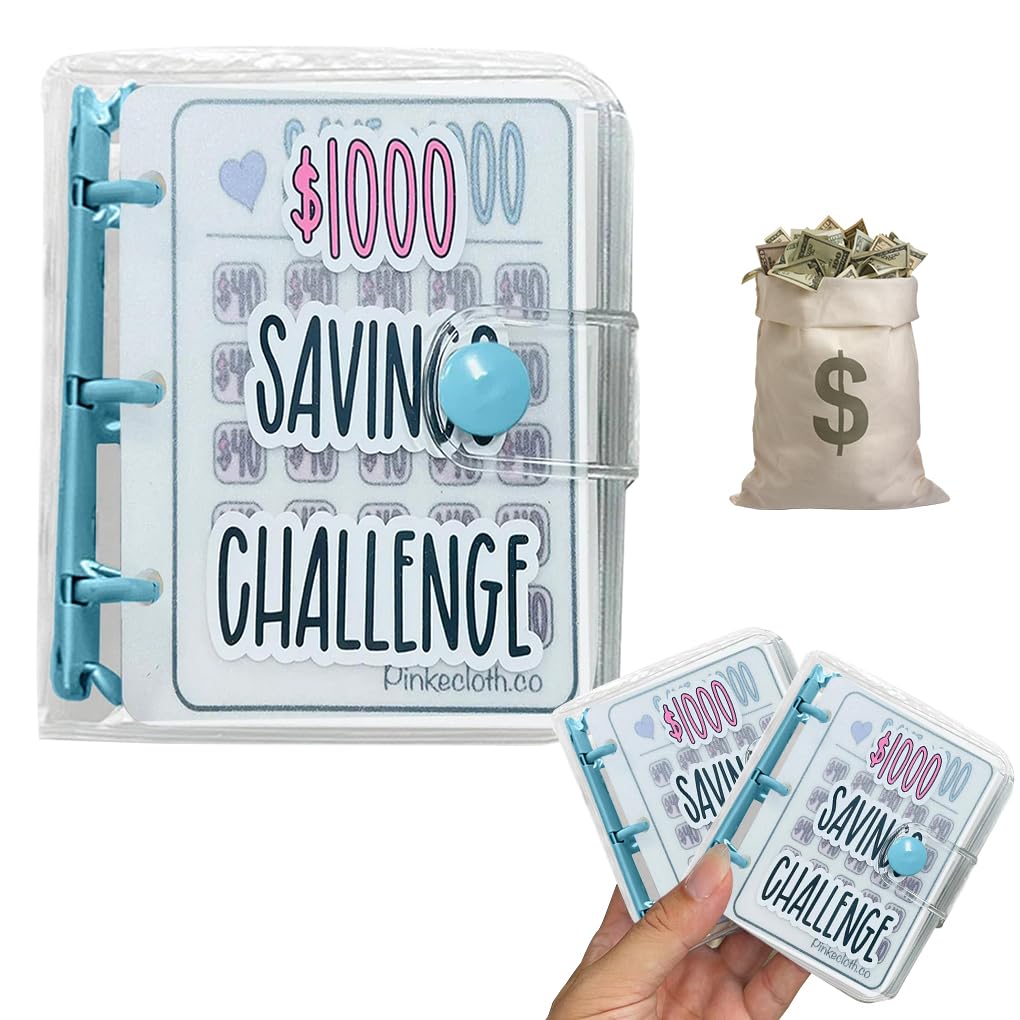 FineInno Budget Binder with Cash Envelopes Savings Challenges Book Challenge Money Saving Binder Money Organizer Challenge Budget Binder Family Emergency Binder