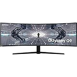 SAMSUNG 49-inch Odyssey G9 Gaming Monitor | QHD, 240hz, 1000R Curved, QLED, NVIDIA G-SYNC & FreeSync | LC49G95TSSNXZA Model