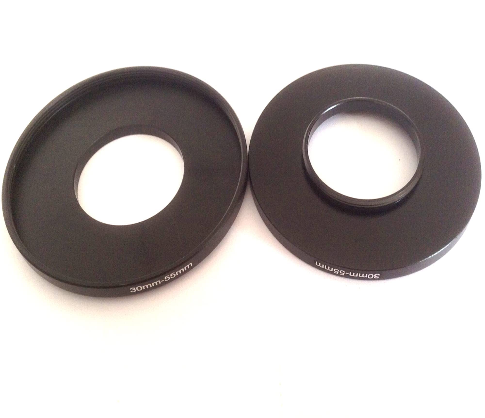 2x Connect 30-55mm Size Step Up Rings D-SLR Video Camera Lens Connector 30mm To 55mm Filter Aperture Connecting Adapter Circle Screws 30-55 Picture Fixed Digital Photography Parts Accessories