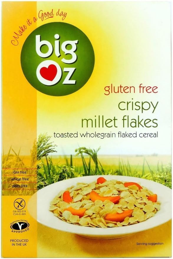 Big Oz Org GF Crispy Millet Flakes 350g