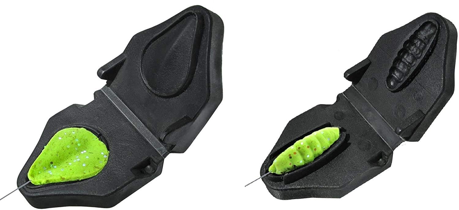 Jenzi Set: Trout dough shaper in realistic bee maggot shape and teardrop shape + Petri Heil! Sticker Baitformer.