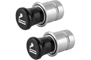 ZHSMS Car Cigarette Lighter, Pop-Out Metal Plastic Construction Cigarette Lighter,12V Auto Cigarette Lighter Plug Replacement Fits for Most Vehicles Socket(2 Pack)