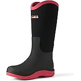 HISEA Women's Mud Rain Boots, Waterproof Tall Garden Shoes, Insulated Neoprene Rubber for Outdoor Activities: Hunting, Gardening, Farming, Muddy Yard Work, Sizes US 6-11