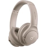 Soundcore by Anker Q20i Hybrid Active Noise Cancelling Headphones, Taupe | Over-Ear, Bluetooth, 40H ANC Playtime, Hi-Res, Big Bass, Transparency Mode, Customize via App, Travel, Home, Office