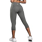 Fihapyli ICTIVE Women's Capris Yoga Pants with Pockets Running Pilates Fitness Running High Waisted Leggings