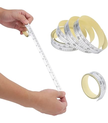 Lot De 2 Rubans à Mesurer Autocollants En Acier - Ruban